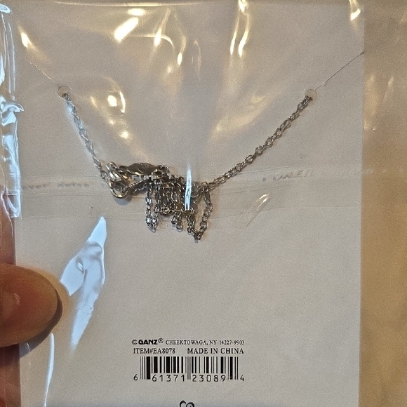 GANZ Silver Holy Trinity Birthstone Necklace-December - Picture 3 of 3